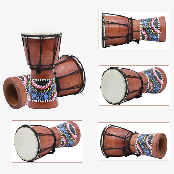 African small drum drum four inch small hand drum children's adult practice drums hand-made 18x12.7 cm