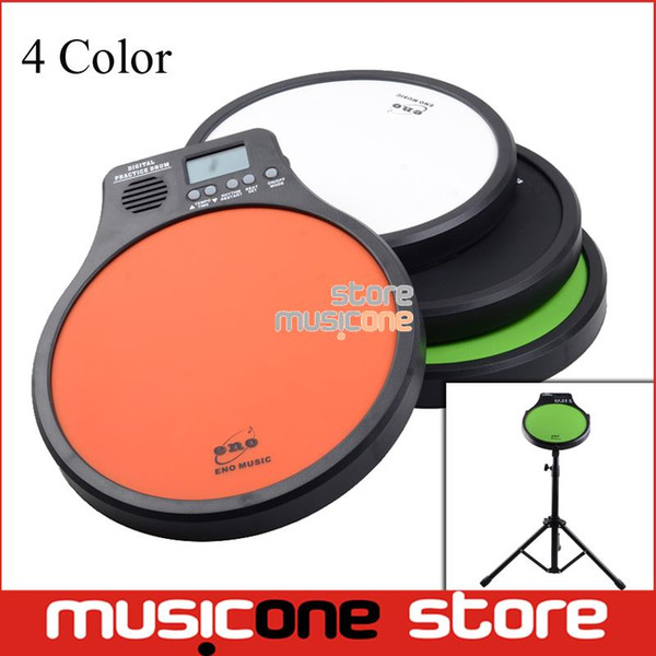 Wholesale- ENO Digital Drumming Practice Drum Pad With Metronome 3 in 1 For Drummer Black Metronomer Electronic Practise Pad