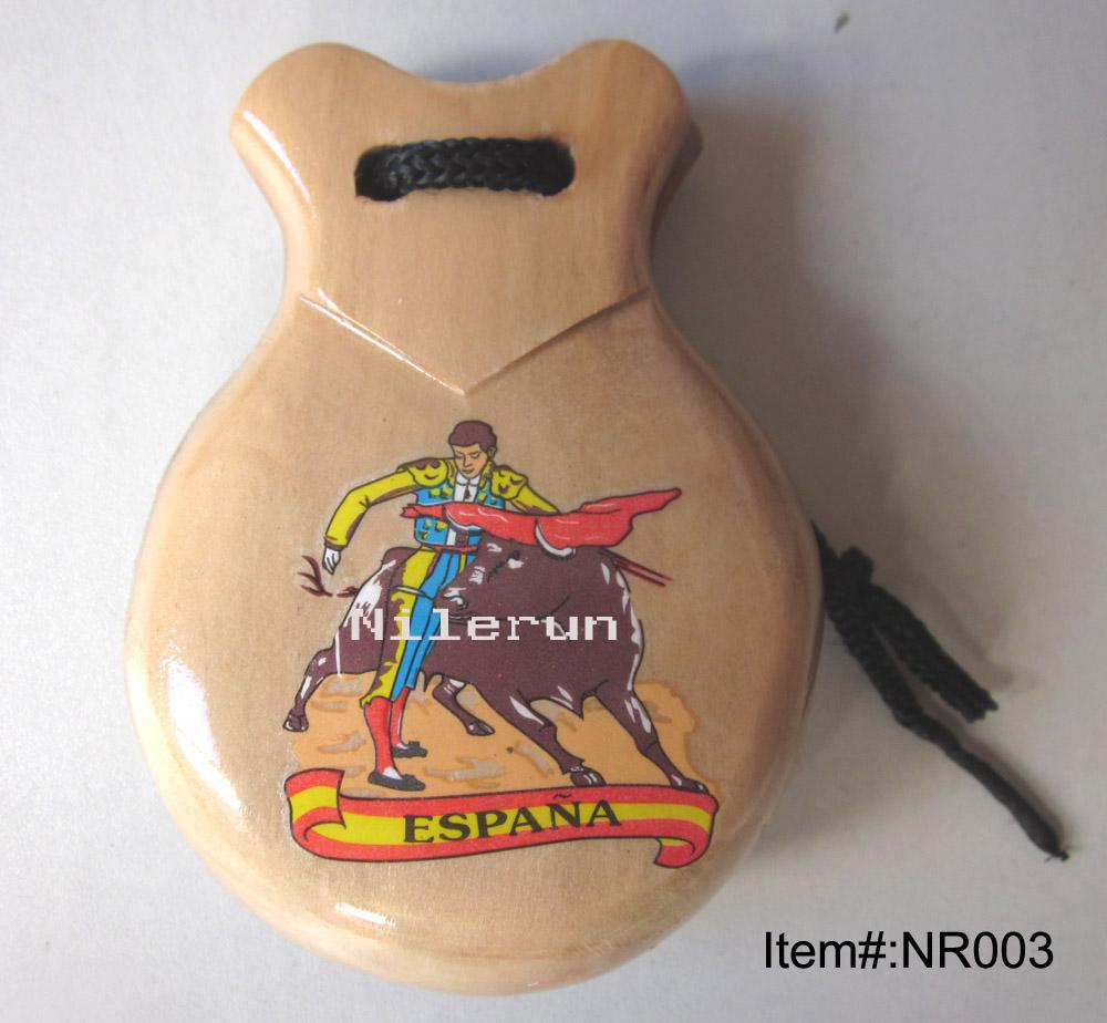 Spanish bullfighting wooden castanets