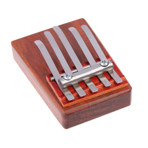 5 PCS of (5 Key Kalimba Mbira Likembe Sanza Finger Thumb Piano Rosewood Instrument)