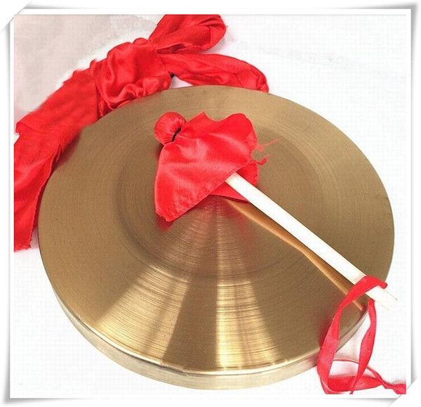 2016 36cm low pitch gong with hammer sisals gonfalons Chinese traditional Musical instrumen