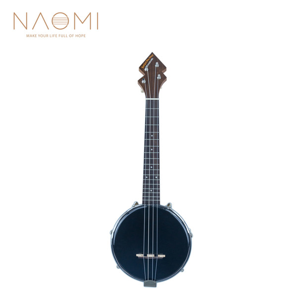 NAOMI BANJOUKE Patent Design Banjolele Concert Size Banjo Ukulele+Gig Bag +Tuner