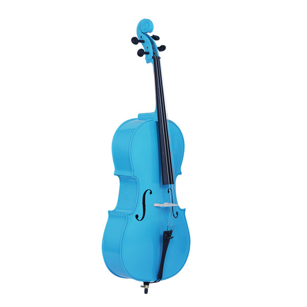 Blue cello beginners practice Cello