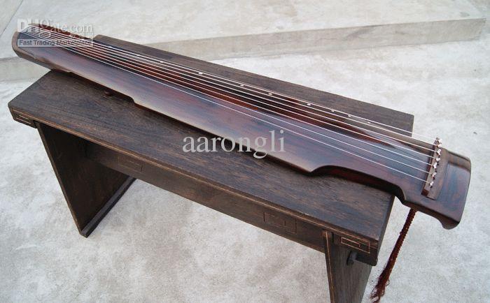 Exempt freight,Wonderful Chinese Exquisite 7 Strings Old GuQin