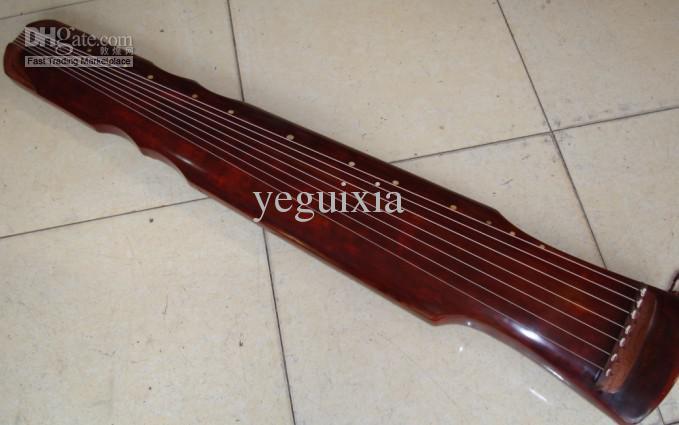 red Exempt freight,Wonderful Chinese Exquisite 7 Strings Old GuQin