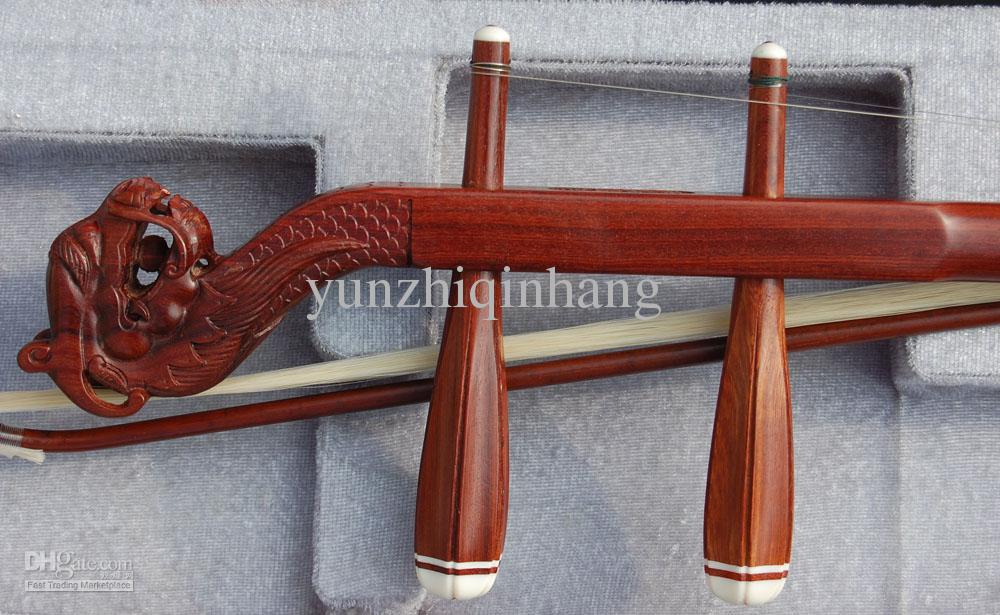 Wholesale China musical instrument, erhu, red wingceltis erhu, annatto leading erhu, direct manufact