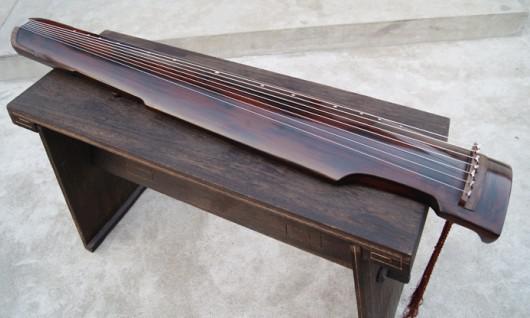 Exempt freight,Wonderful Chinese Exquisite 7 Strings Old GuQin