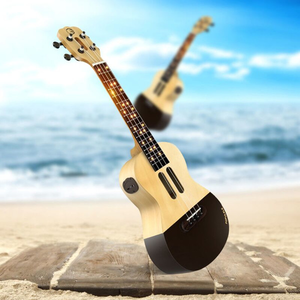 smart ukulele Populele U1 23 inch Smart Concert Ukulele Uke Kit Supports APP Teaching 72 led