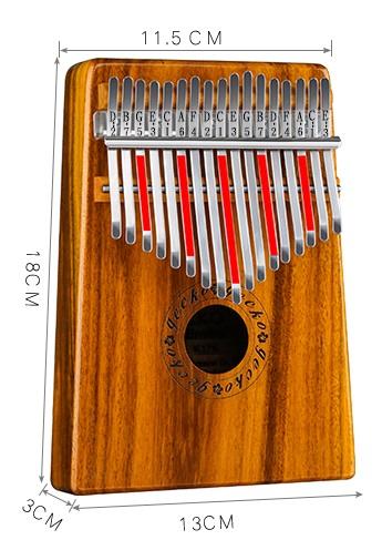 GECKO Kalimba Hallucinogen Kalimba, a 17 - tone beginner in kalimba, fingers, piano, African instrumentsPortable tremolo musical instrument