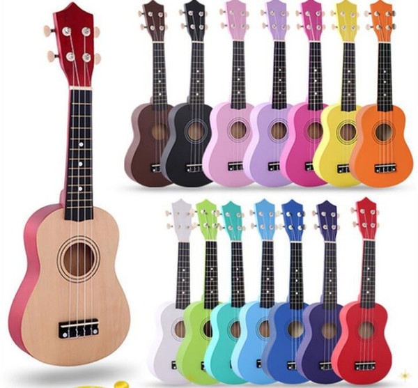 21 inch wood Ukulele and the color of the little guitar