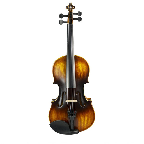 Antique Wood Color 4/4 3/4 1/2 1/4 1/8 Acoustic Violin Full Size Violin +CASE+BOW-NM-2-126#