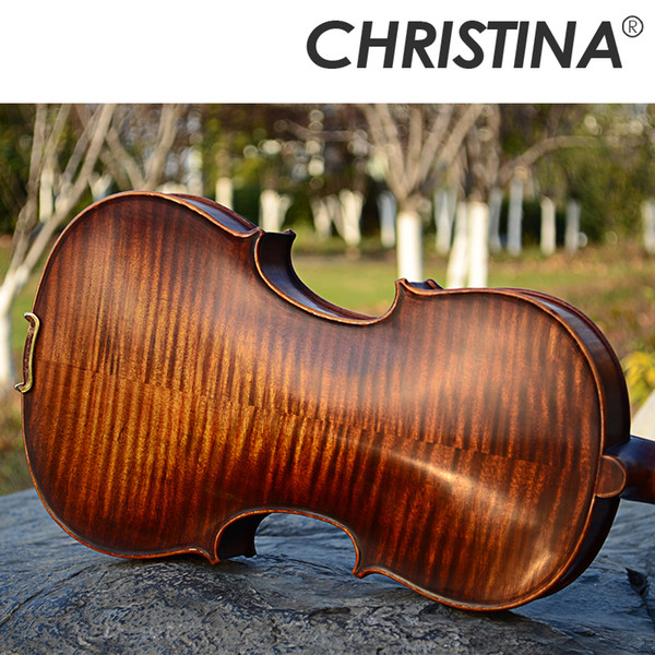 Italian Christina V05B Matte Handmade Professional Wood Violin4/4 Luthier Musical Instruments 4/4 Grading Violin Violino Paten Violon