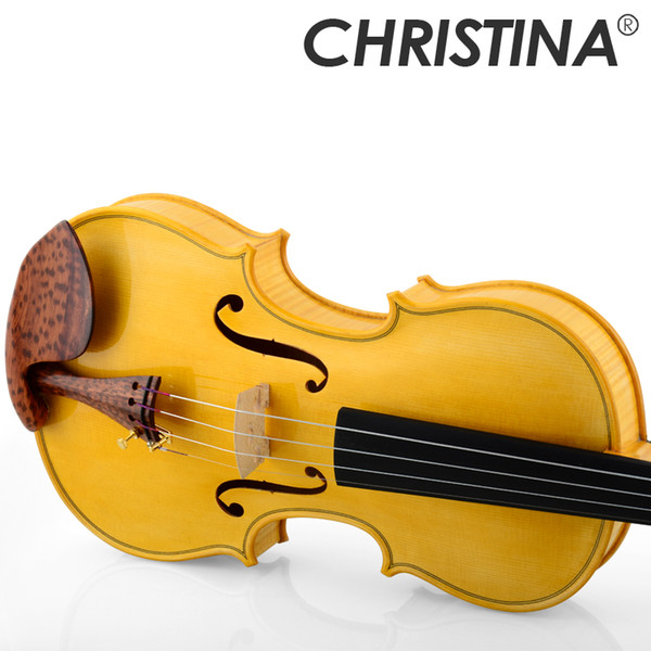 Master Christina Solo S500B Professional Violin 4/4 with imported Europe Maple wood material, violino 3/4 fiddle case,rosin,bow