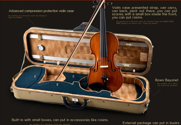 V07-Carved Sculpture Series Spruce Wood Violin. Advanced Italian Violins Musical Instrument