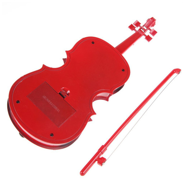 5 PCS of (Red kids Educational Creative Gift Toys Simulation Led Violin Musical Toy Batteries not included)