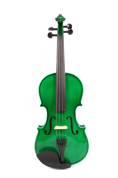 Yinfente 4/4 Violin Green Color Solid Maple wood Advance Violin Gift Fiddle With Violin Case Bow