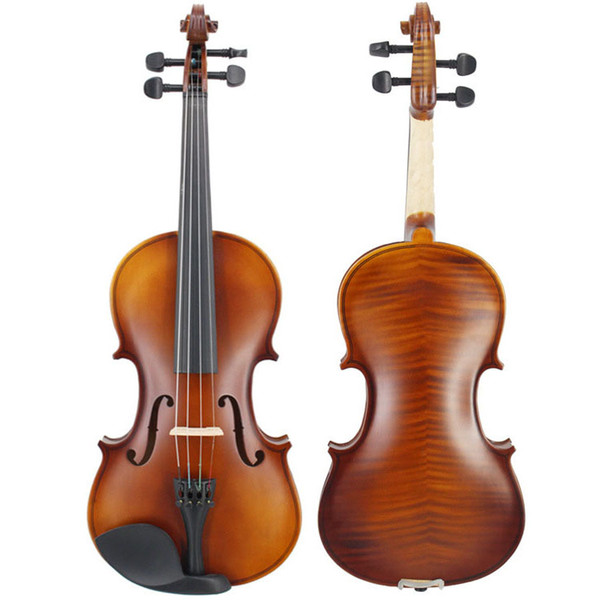 Factory wholesale SEWS 4/4 Full Size Natural Acoustic Matte Violin Fiddle with Case Bow Rosin,Student splint violin