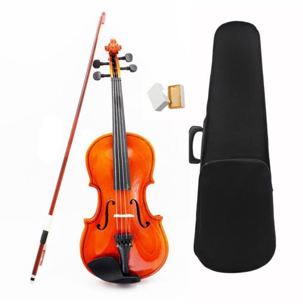 1/8 Size Acoustic Violin with Fine Case Bow Rosin for Age 3-6