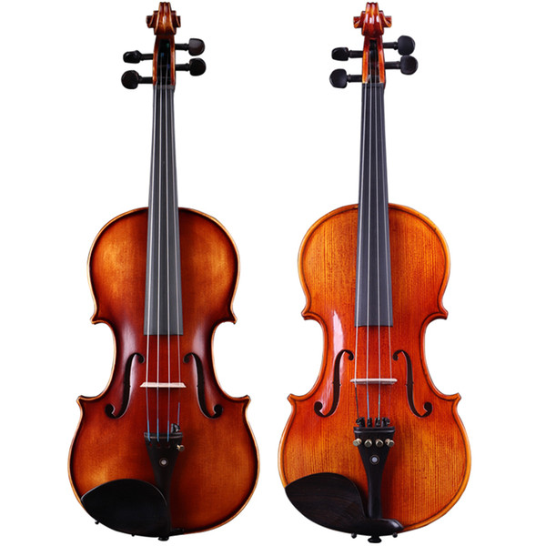 High grade handmade violin 4/4 Solid wood violin Bright light Child adult practice Stringed Instruments violin free shipping