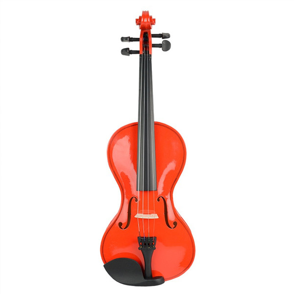 4/4 3/4 1/2 1/4 1/8 Full Size Violin Fiddle With Case Row Rosin RED COLOR 4/4 Violin SET