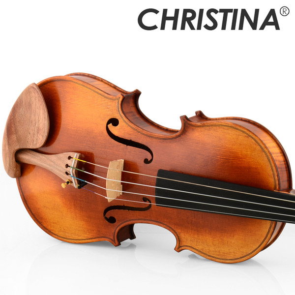 Italy Christina EU5000C Master Amati Violin 4/4 Made in Europe Maple Flamed Violin Professional Handmade with fiddle case