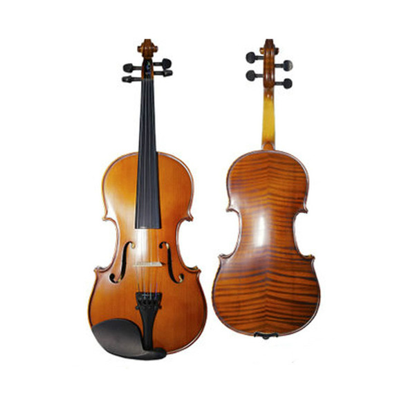 Free Shipping Brand Lacquer Paint Tiger veneer Solid wood Violin 100% Handmade Student Grading Test Violin 4/4