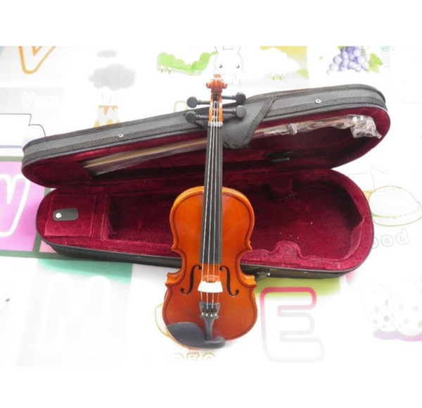 handmade full wood children violin 3/4 2/4 1/4 1/8 1/10 1/16 full set with case bow