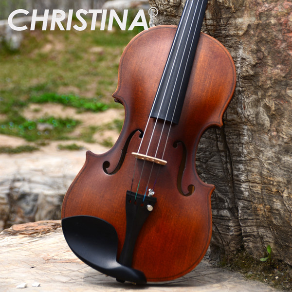 Italy Christina V01 Stradivari beginner violin Antique Maple violin 4/4 Violino 3/4 Handmade musical instrument & case,bow