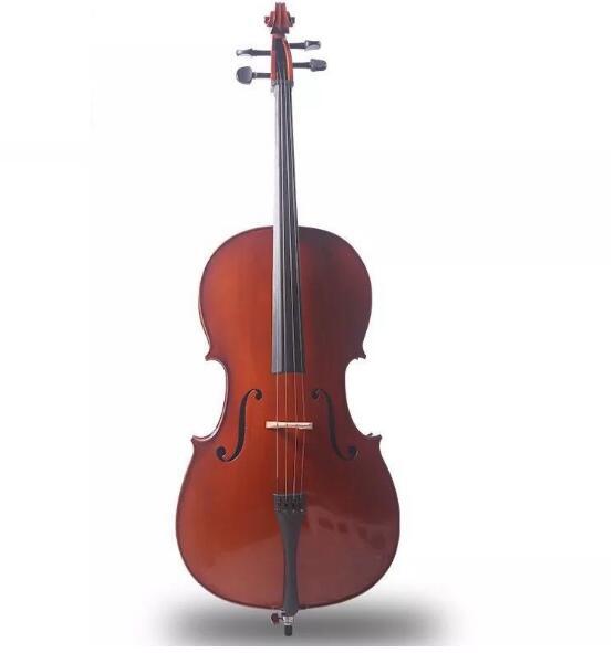 free shipping Handcrafted solid wood cello can be customized for various colors of children and adults to practice musical instruments