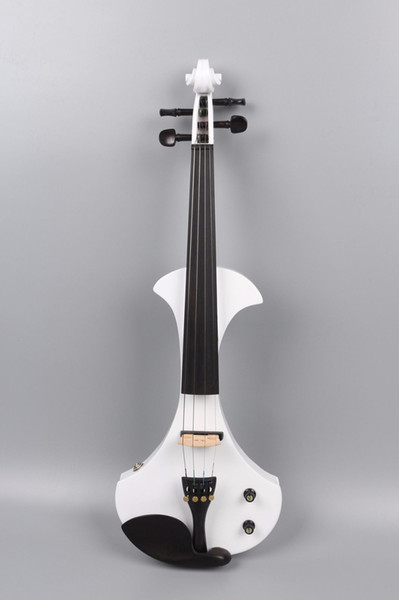 Yinfente 4/4 electric violin Full size Big jack Solid wood Free Violin Case Bow White Sweet Sound