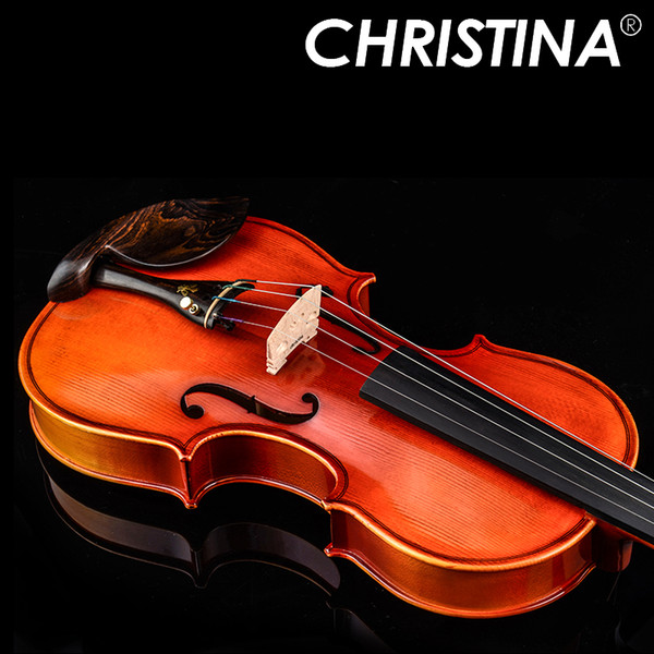 Italian christina V05C handmade professional wood violin4/4 luthier stradivarius musical instruments 4/4 Grading violinItaly Violin Christin