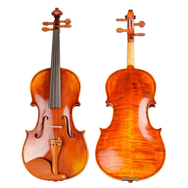 Violins Professional String Instruments Violin 4/4 Natural Stripes Maple violon Master Hand-craft Violino with Case bow rosin