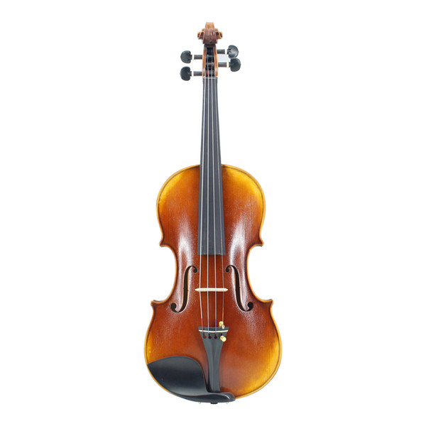 Natural Flamed Maple Violins Master Handmade Oily Paint Antique Violin w/ Full Set Parts for Professional Violin Player