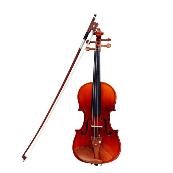 SDW-092 Handmade Spruce Wood Classical Acoustic Violin Beginner Musical Instrument with Fiddle Case Bow for Children Adult