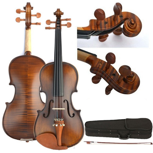 4/4 Violin Handmade Professional Wood Violin Musical Instruments 1/8,1/4,1/2,3/4,4/4 Grading Violin Maple Spruce 80S-022