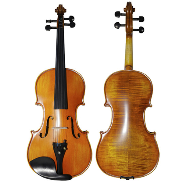 Natural Stripes Maple Matt Violin 4/4 Hand-craft Professional Violino Ebony Fingerboard manual paint Violon profissional violins