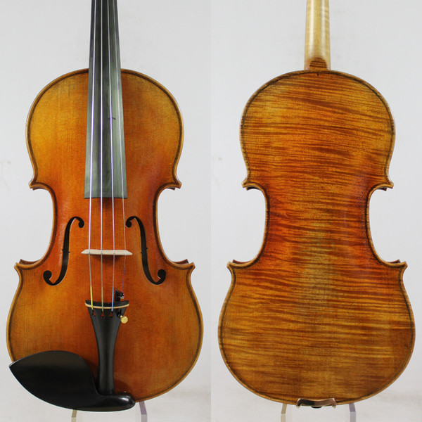 60-y old Spruce!Amazing 1 Pc Back!Antonio Stradivari Soil Violin 4/4 violino Copy, All European Wood,Free Shipping!