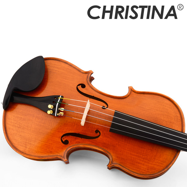 wholesale EU4000A Master Violin 4/4 Made in Europe Maple Flamed Violin High-grade Handmade violins with fiddle case bow rosin