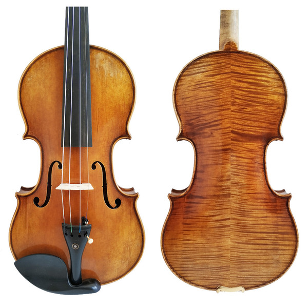 Free Shipping Copy Antonio Stradivari Cremonese 1716 Model Violin with Canvas Case and Brazil Bow Rosin FPVN03 #2