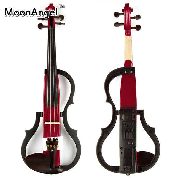 4/4 Red Wood Electric Violin Musical Instruments Good Quality Ebony Stringed Instrument Suitable for Beginners and Music Amateur