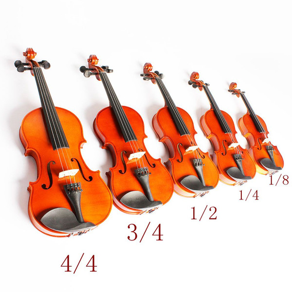 High Quality 1/8 1/4 1/2 3/4 4/4 Violin Fiddle Basswood Body Steel String Arbor Bow Stringed Instrument Musical Toy for Kids