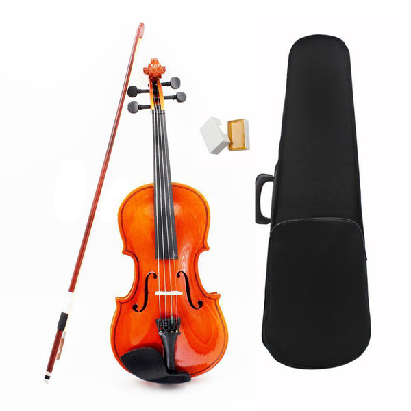 wholesale 1/8 Size Acoustic Violin with Fine Case Bow Rosin for Age 3-6 M8V8