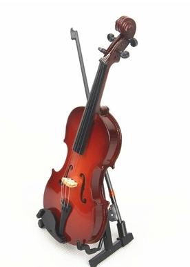 2017Mini violin model Decoration Viola model Pendulum birthday gift props violin box bow accessories