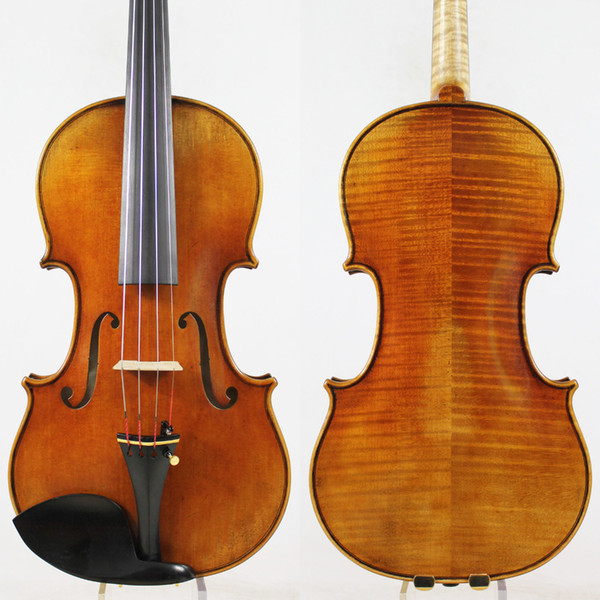 Free Shipping, Copy of Stradivari GEIGE Violin violino #162 Antique Oil Varnish + Case Bow Rosin!Free Shipping!Aubert Bridge!