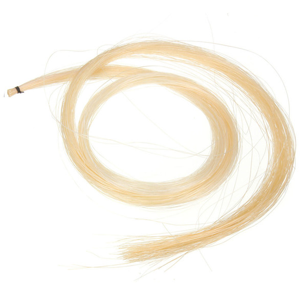 HOT-1pcs Hank 31-31.5 Inch Genuine Mongolian Horse Hair for Violin, Viola, Cello, Bass Bow,Photo Color