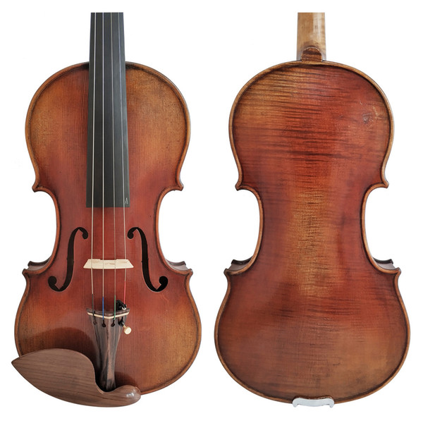 Free Shipping 100% Handmade Copy Stradivarius 1716 FPVN04 Oil Varnish Violin + Carbon Fiber Bow Foam Case