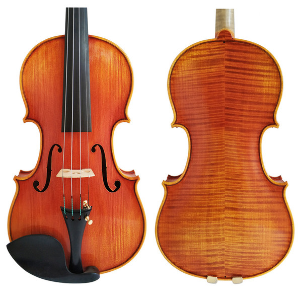 Free Shipping Copy Stradivarius 1716 100% Handmade Spirit Varnish Violin FPVN05 European Wood with Foam Case and Bow