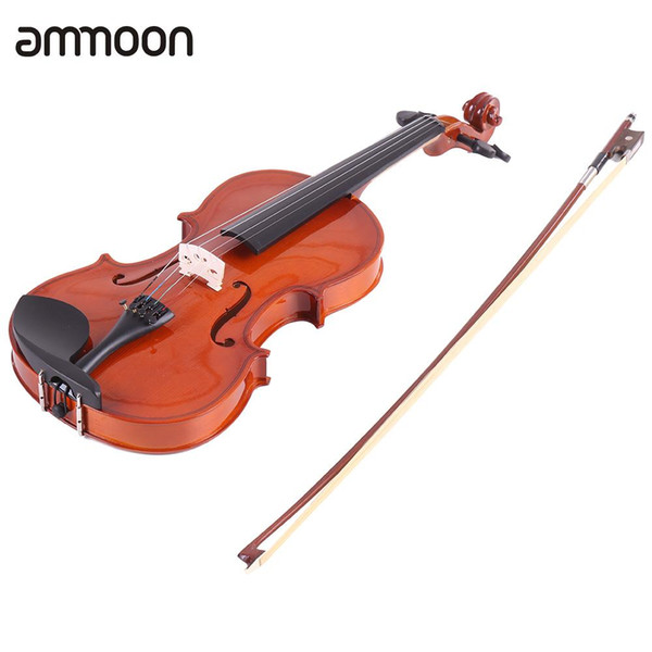 wholesale 3/4 Natural Acoustic Violin Fiddle Spruce Steel String with Case Arbor Bow Stringed Instrument for Music Lovers