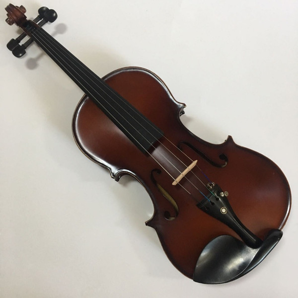 High-grade Solid wood violin 4/4 beginner handmade Antique matte violino Professional Instruments 3/4 violin case bow rosin free shipping