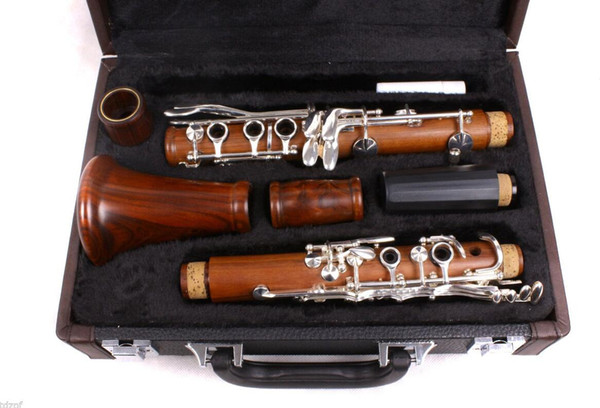 New Professional CLARINET Rosewood Wood Body Nickel Plated Key Bb Key 17 key #8